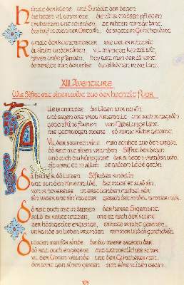 Bild Nr.2: 124-934 Nibelungenlied.: (Typographie und Kalligraphie, Handschriften)