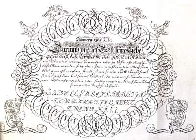 Bild Nr.1: 124-936 Losenauer,J.J.: (Typographie und Kalligraphie, Schreibmeisterbücher)