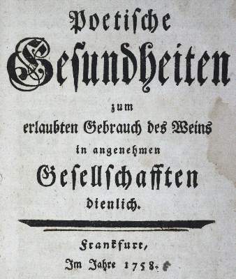 Bild Nr.2: 124-982 Poetische Gesundheiten: (Kultur- und Sittengeschichte)