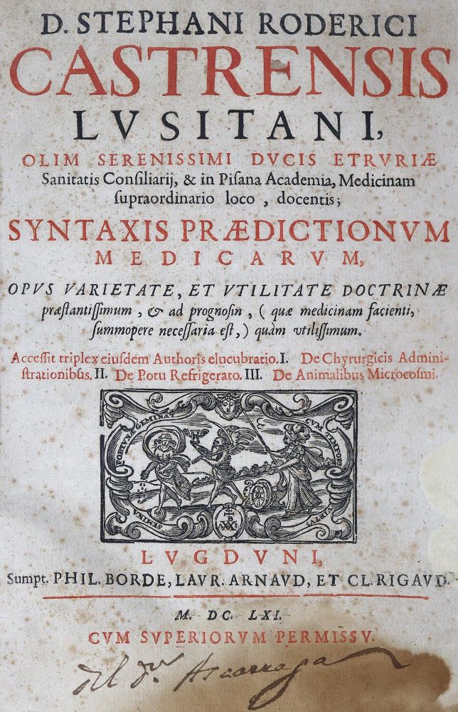 Große Abbildung Nr.1: 125-100 Castro,E.R.de.: (Alte Drucke, Handschriften und Theologie)