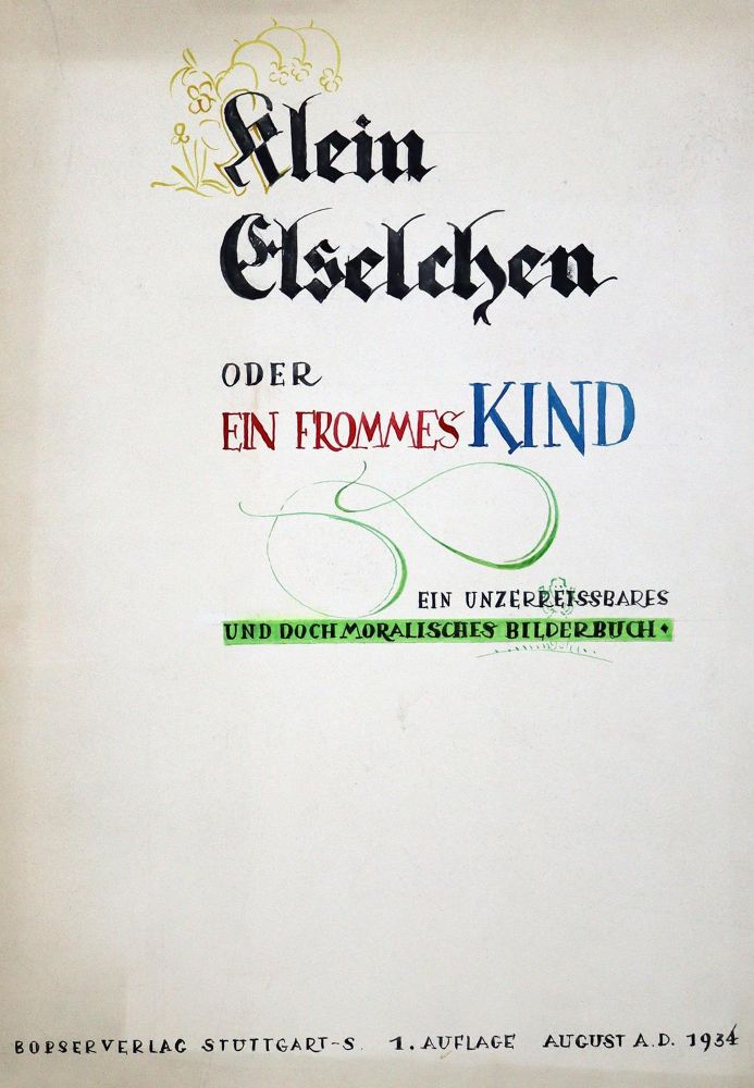 Große Abbildung Nr.1: 125-1001 Klein Elselchen: (Handschriften)