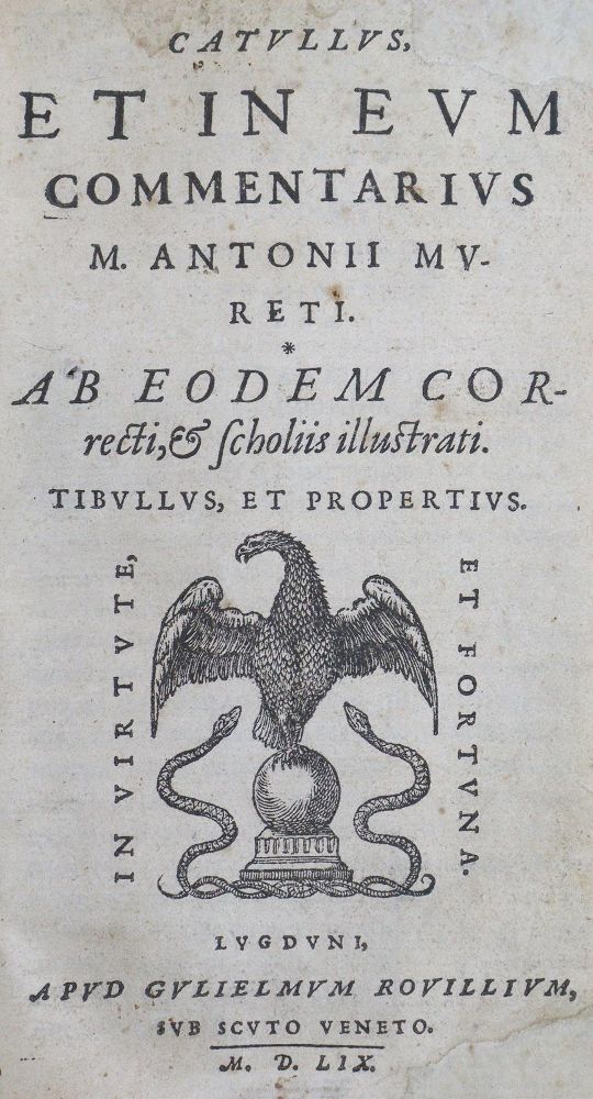Große Abbildung Nr.1: 125-101 Catullus, Tibullus, Propertius.: (Alte Drucke, Handschriften und Theologie)
