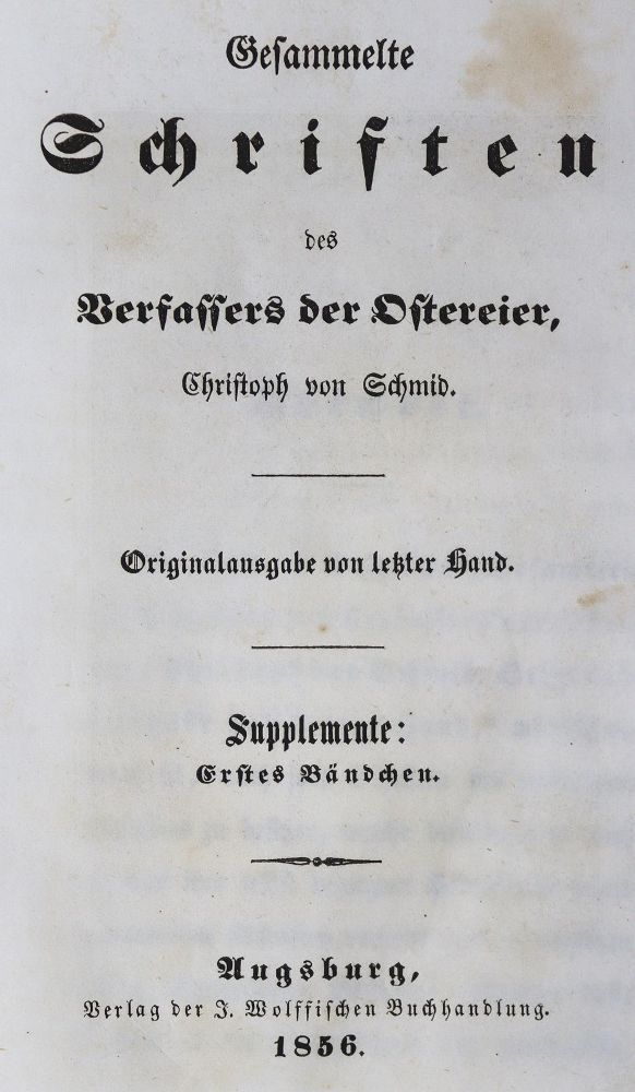 Große Abbildung Nr.2: 125-1029 Schmid,C.v.: (Kinder- und Jugendbücher)