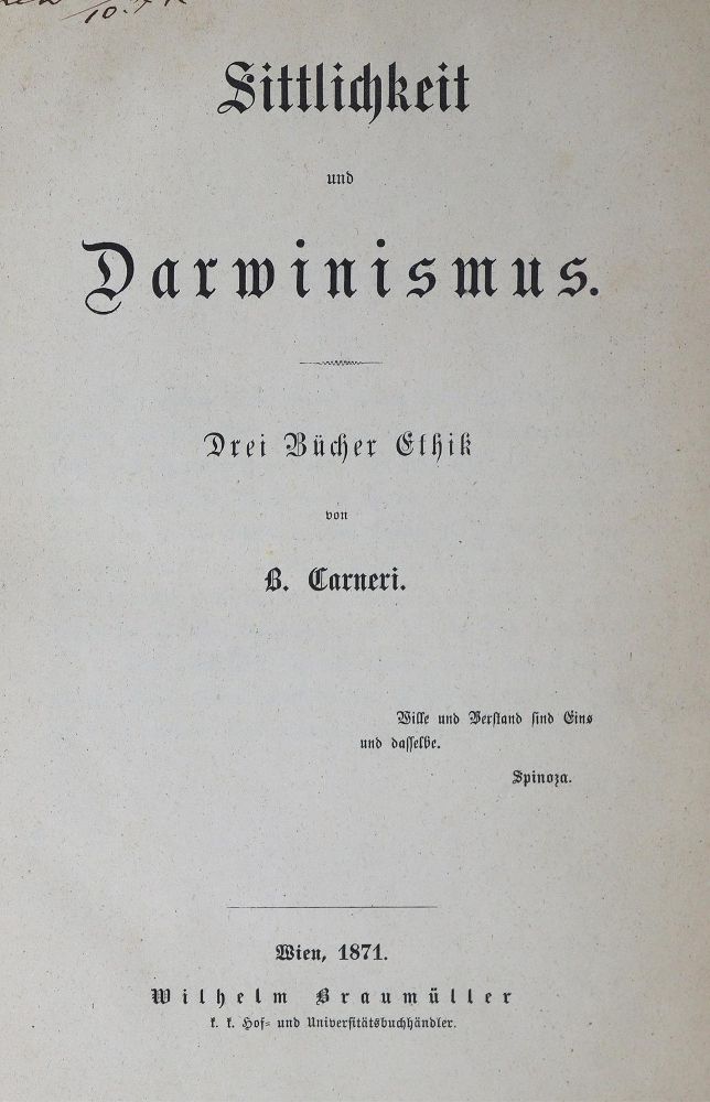 Große Abbildung Nr.1: 125-1062 Carneri,B.v.: (Literatur und illustrierte Bücher bis 19.Jahrhundert)