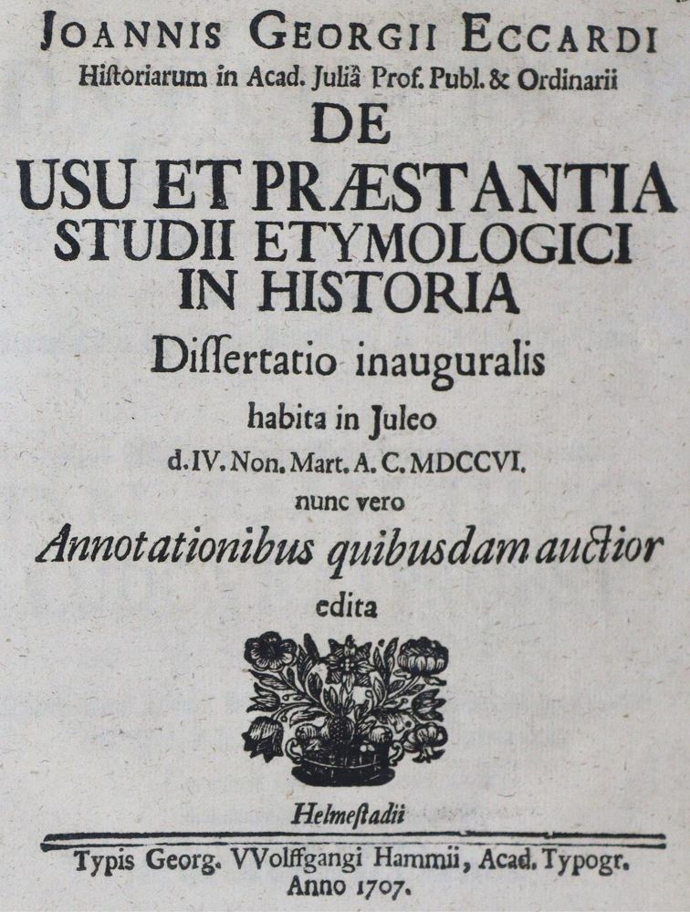 Große Abbildung Nr.1: 125-1076 Eccard,J.G.: (Literatur und illustrierte Bücher bis 19.Jahrhundert)