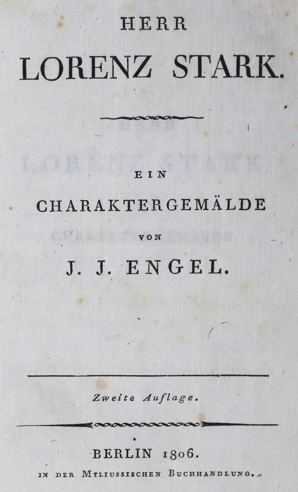 Große Abbildung Nr.1: 125-1088 Engel,J.J.: (Literatur und illustrierte Bücher bis 19.Jahrhundert)