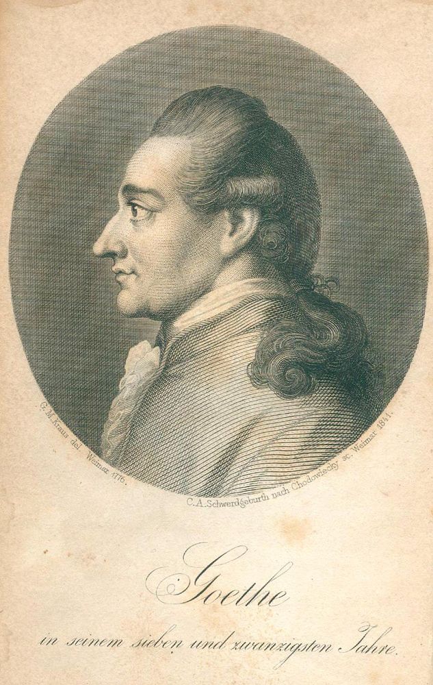 Große Abbildung Nr.1: 125-1106 Goethe,(J.W.v.).: (Literatur und illustrierte Bücher bis 19.Jahrhundert)
