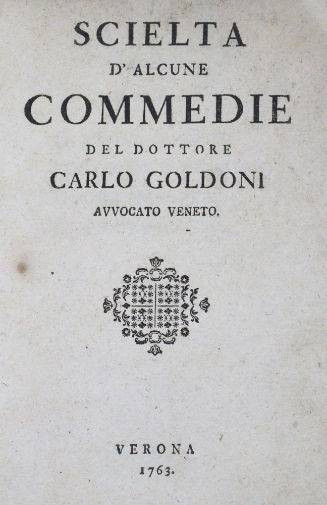 Große Abbildung Nr.1: 125-1107 Goldoni,C.: (Literatur und illustrierte Bücher bis 19.Jahrhundert)