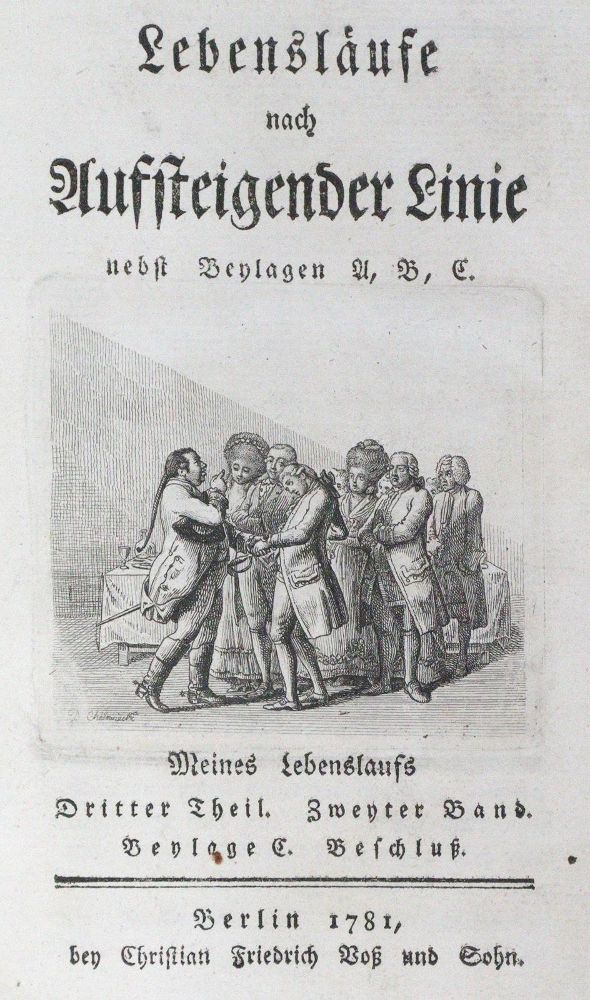 Große Abbildung Nr.2: 125-1126 (Hippel,T.G.v.).: (Literatur und illustrierte Bücher bis 19.Jahrhundert)