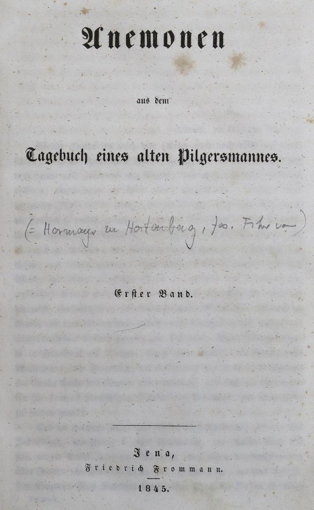 Große Abbildung Nr.1: 125-1130 (Hormayr,J.v.).: (Literatur und illustrierte Bücher bis 19.Jahrhundert)