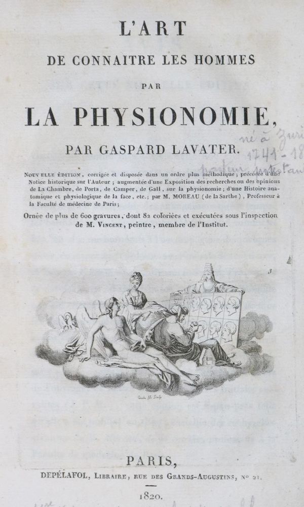 Große Abbildung Nr.1: 125-1142 Lavater,J.C.: (Literatur und illustrierte Bücher bis 19.Jahrhundert)