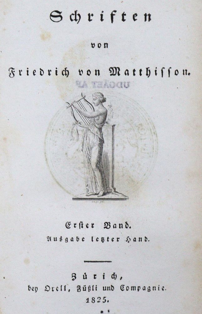 Große Abbildung Nr.2: 125-1148 Matthisson,F.v.: (Literatur und illustrierte Bücher bis 19.Jahrhundert)