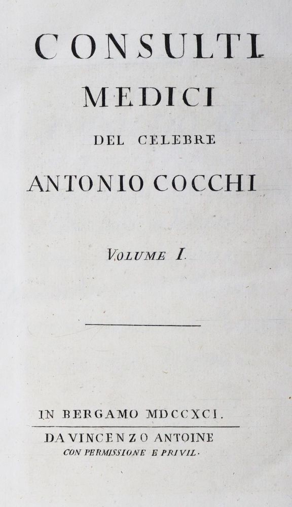 Große Abbildung Nr.2: 125-115 Cocchi,A.C.: (Alte Drucke, Handschriften und Theologie)