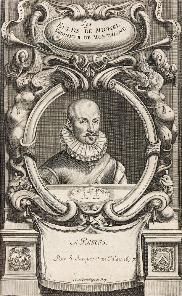Große Abbildung Nr.2: 125-1159 Montaigne,M.de.: (Literatur und illustrierte Bücher bis 19.Jahrhundert)
