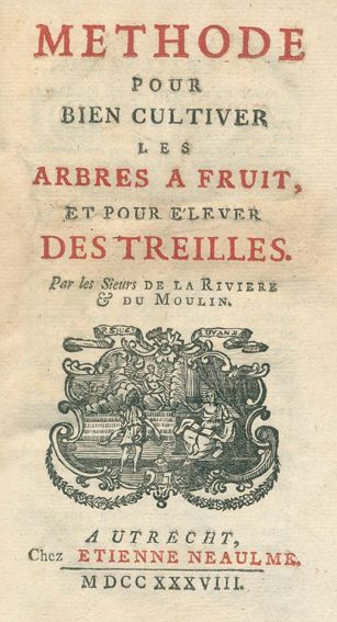Große Abbildung Nr.1: 125-1176 Riviere, de la et du Moulin.: (Literatur und illustrierte Bücher bis 19.Jahrhundert)