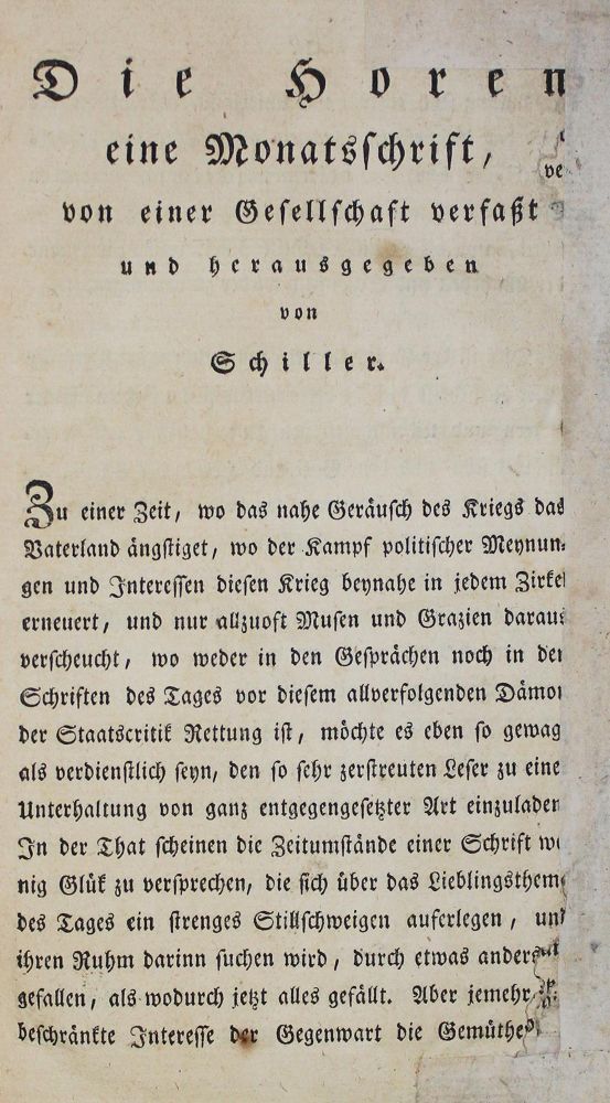 Große Abbildung Nr.1: 125-1184 Schiller,F.v. (Hrsg.).: (Literatur und illustrierte Bücher bis 19.Jahrhundert)