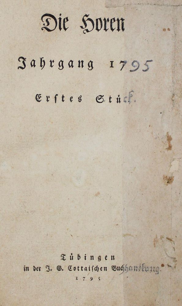 Große Abbildung Nr.2: 125-1184 Schiller,F.v. (Hrsg.).: (Literatur und illustrierte Bücher bis 19.Jahrhundert)
