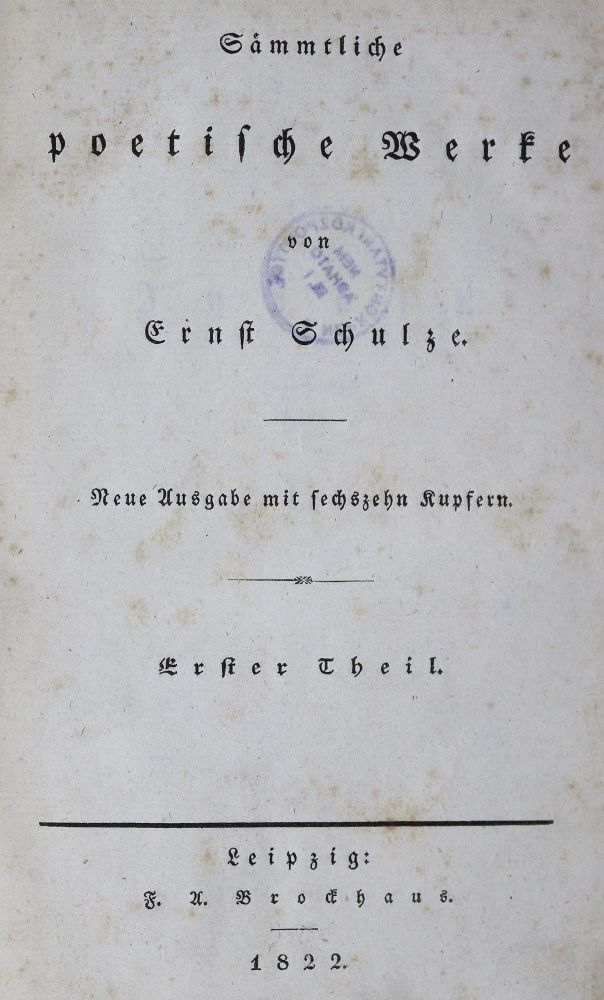 Große Abbildung Nr.2: 125-1192 Schulze,E.: (Literatur und illustrierte Bücher bis 19.Jahrhundert)
