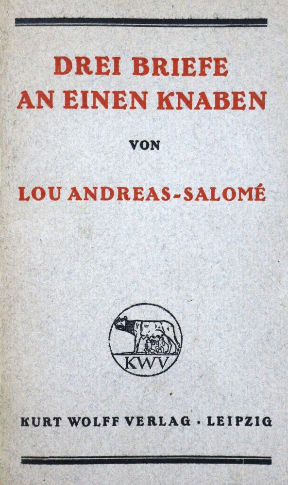 Große Abbildung Nr.1: 125-1240 Andreas-Salome,L.: (Literatur und illustrierte Bücher 20.Jahrhundert - Alte Literatur in modernen Ausgaben)