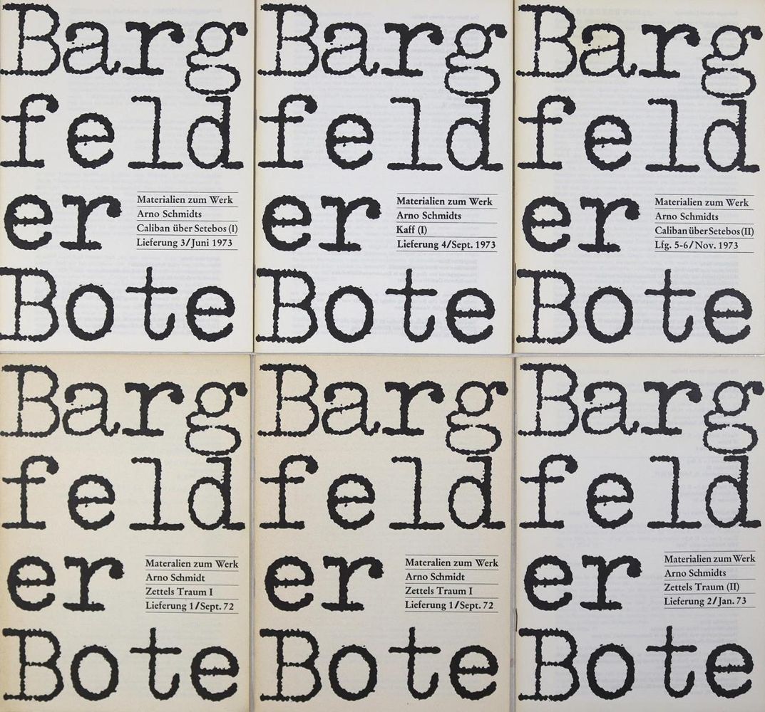 Große Abbildung Nr.1: 125-1243 Bargfelder Bote.: (Arno Schmidt)