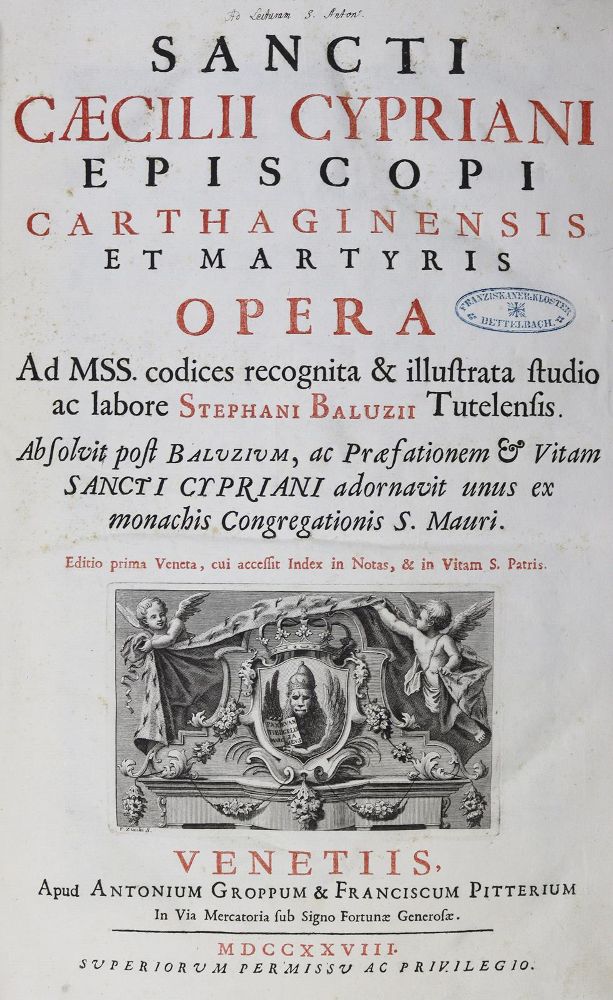 Große Abbildung Nr.1: 125-127 Cyprianus,T.C.: (Alte Drucke, Handschriften und Theologie)