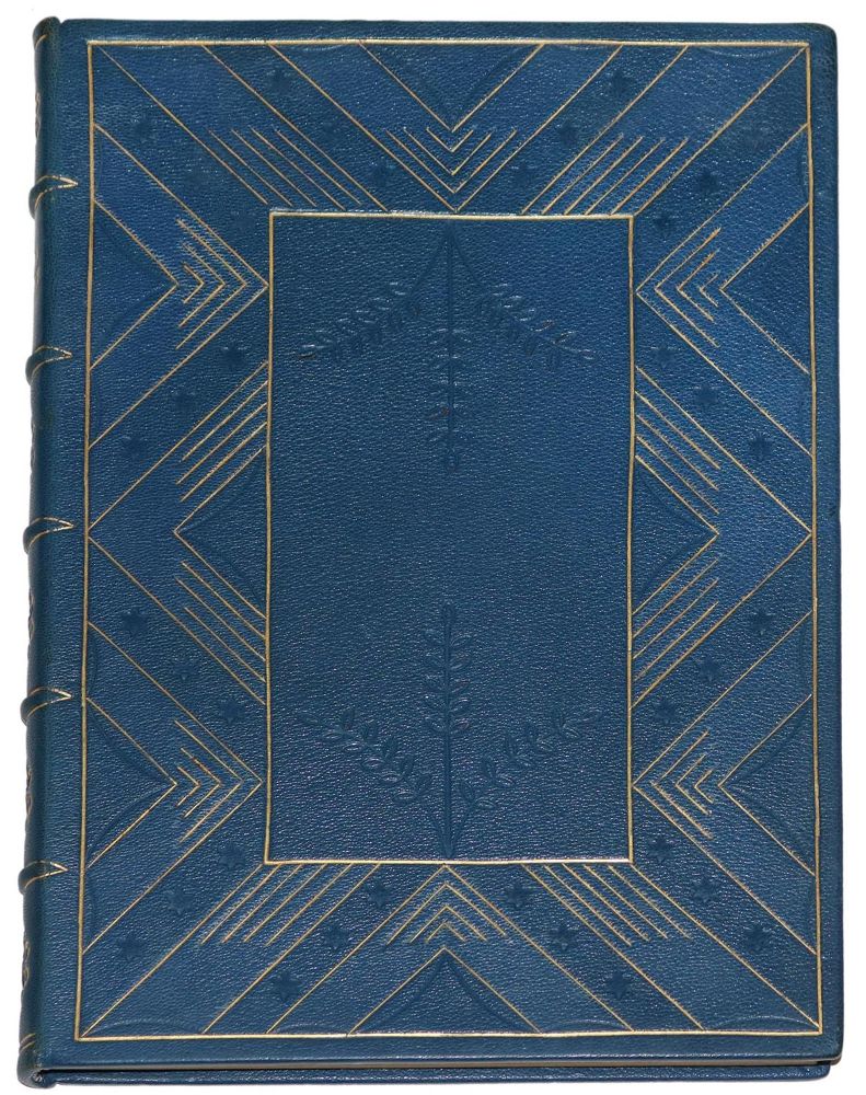 Große Abbildung Nr.1: 125-1277 Blauer Ledereinband: (Einband)