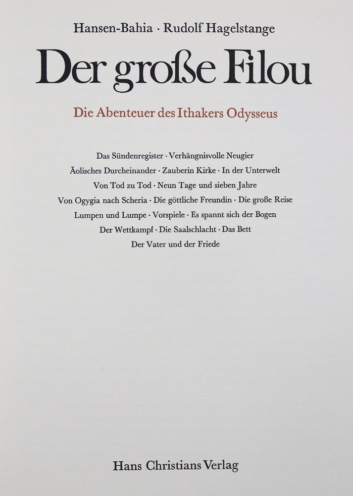 Große Abbildung Nr.2: 125-1306 Hagelstange,R.: (Hansen-Bahia)