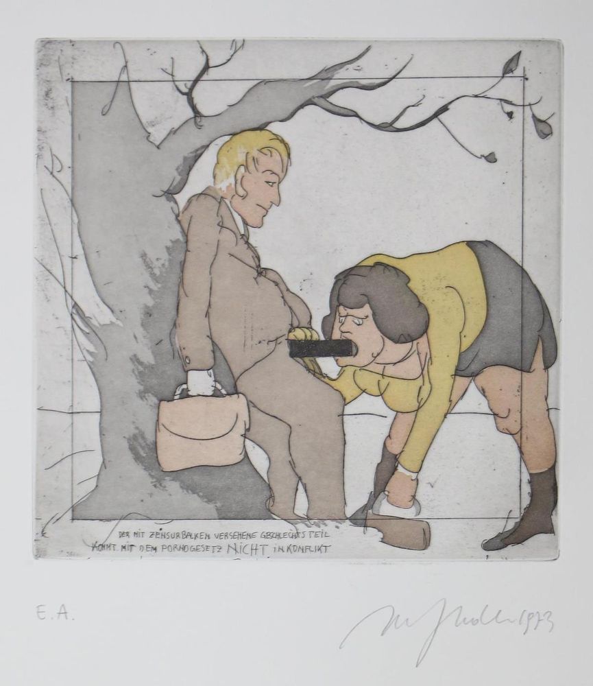 Große Abbildung Nr.11: 125-1318 Hrdlicka,A.: (Literatur und illustrierte Bücher 20.Jahrhundert - Alte Literatur in modernen Ausgaben)