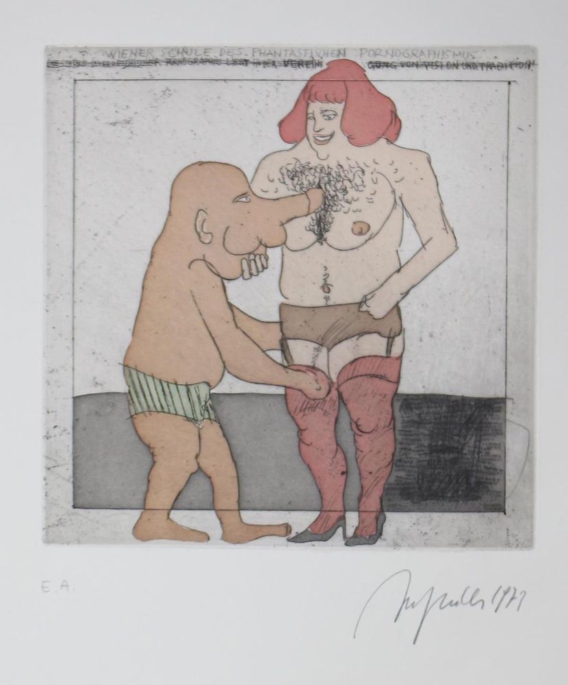 Große Abbildung Nr.13: 125-1318 Hrdlicka,A.: (Literatur und illustrierte Bücher 20.Jahrhundert - Alte Literatur in modernen Ausgaben)