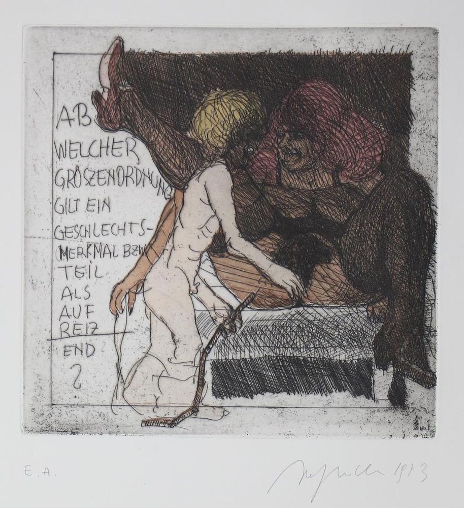 Große Abbildung Nr.14: 125-1318 Hrdlicka,A.: (Literatur und illustrierte Bücher 20.Jahrhundert - Alte Literatur in modernen Ausgaben)