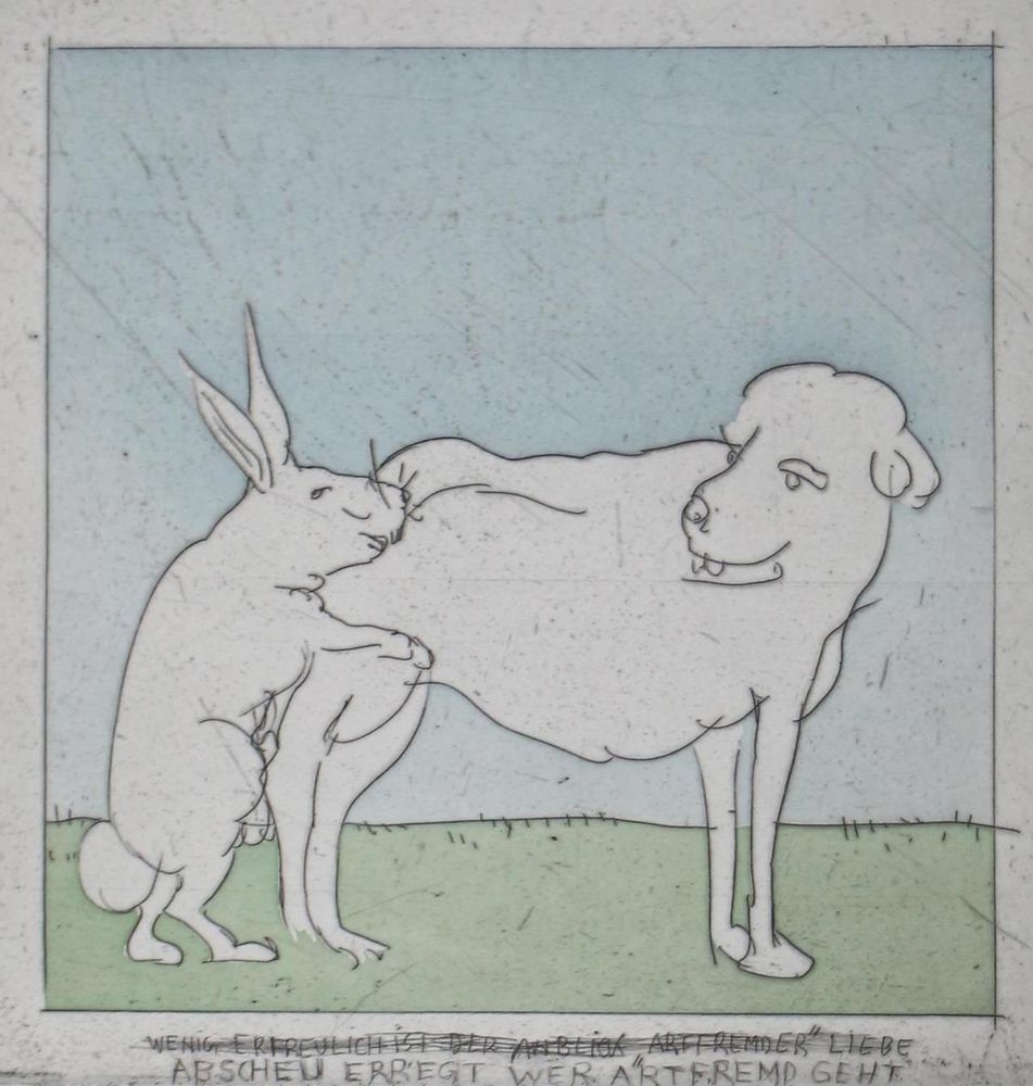 Große Abbildung Nr.4: 125-1318 Hrdlicka,A.: (Literatur und illustrierte Bücher 20.Jahrhundert - Alte Literatur in modernen Ausgaben)