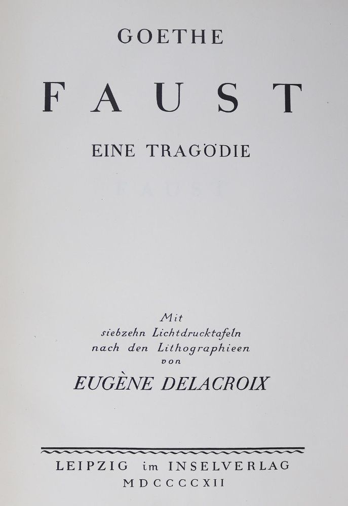 Große Abbildung Nr.2: 125-1322 Goethe,J.W.v.: (Insel-Verlag)
