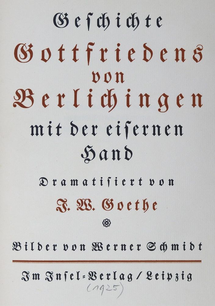 Große Abbildung Nr.1: 125-1323 Goethe,J.W.v.: (Insel-Verlag)