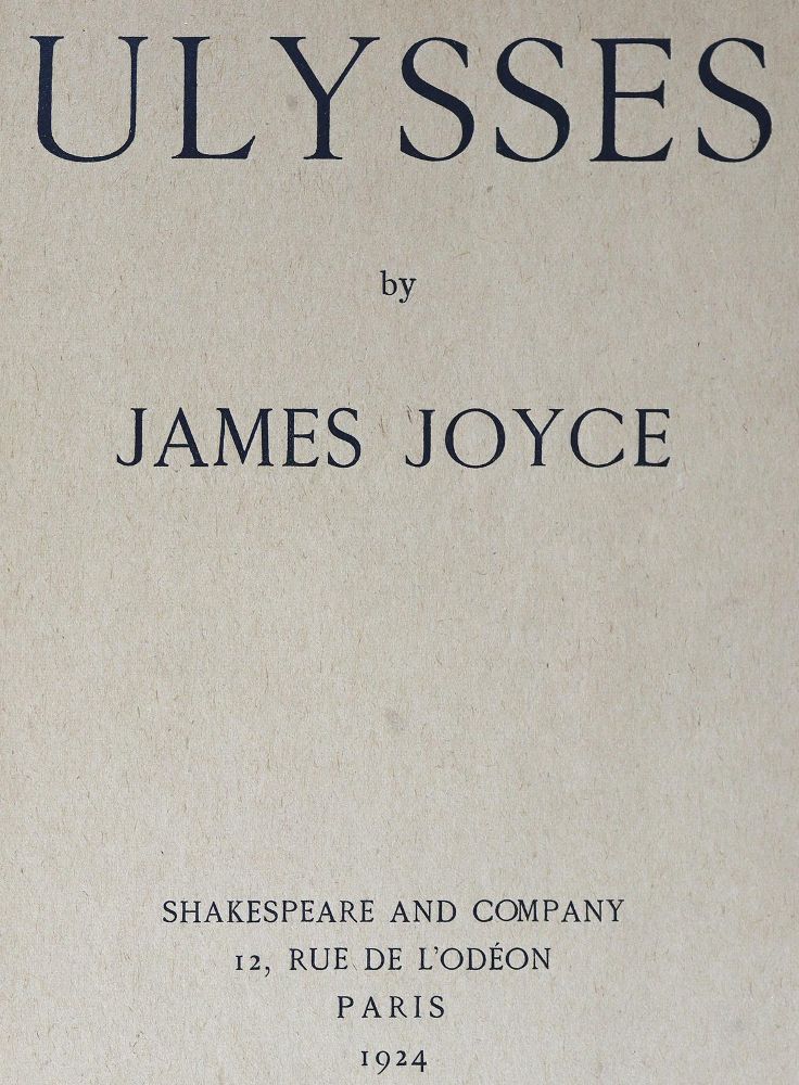 Große Abbildung Nr.1: 125-1327 Joyce,J.: (Literatur und illustrierte Bücher 20.Jahrhundert - Alte Literatur in modernen Ausgaben)