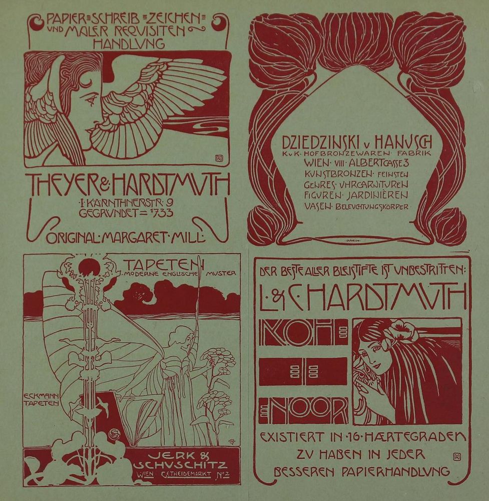 Große Abbildung Nr.1: 125-1331 Wiener Werkstätten.: (Jugendstil)