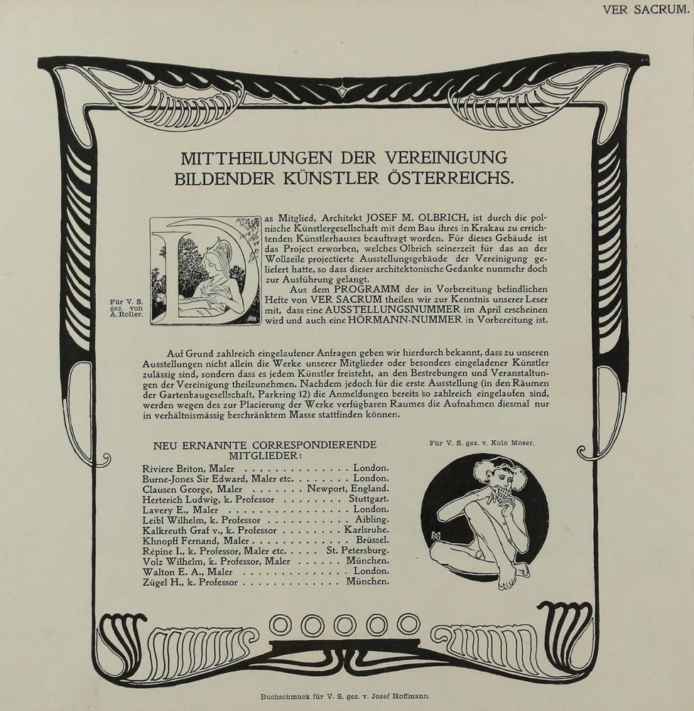 Große Abbildung Nr.4: 125-1331 Wiener Werkstätten.: (Jugendstil)