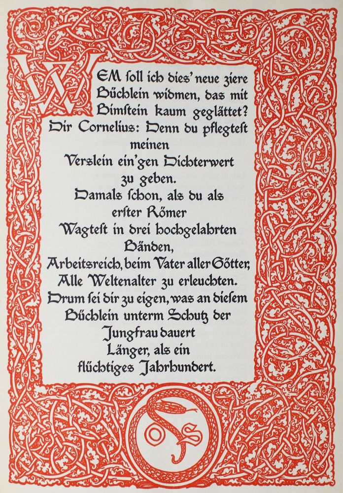 Große Abbildung Nr.1: 125-1390 Catullus,Q.V.: (Pressendrucke)