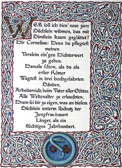 Große Abbildung Nr.1: 125-1391 Catullus,Q.V.: (Pressendrucke)