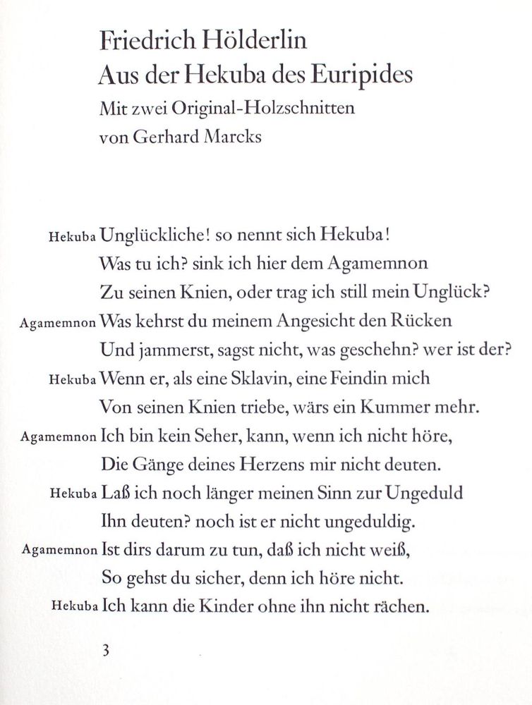 Große Abbildung Nr.2: 125-1400 Hölderlin,(F.).: (Pressendrucke)