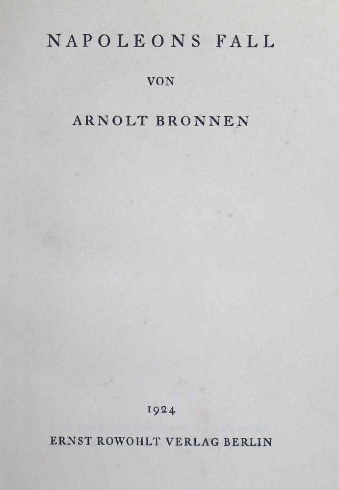 Große Abbildung Nr.1: 125-1428 Sammlung: (Literatur und illustrierte Bücher 20.Jahrhundert - Alte Literatur in modernen Ausgaben)
