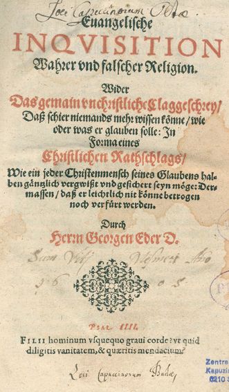Große Abbildung Nr.1: 125-143 Eder,G.: (Alte Drucke, Handschriften und Theologie)