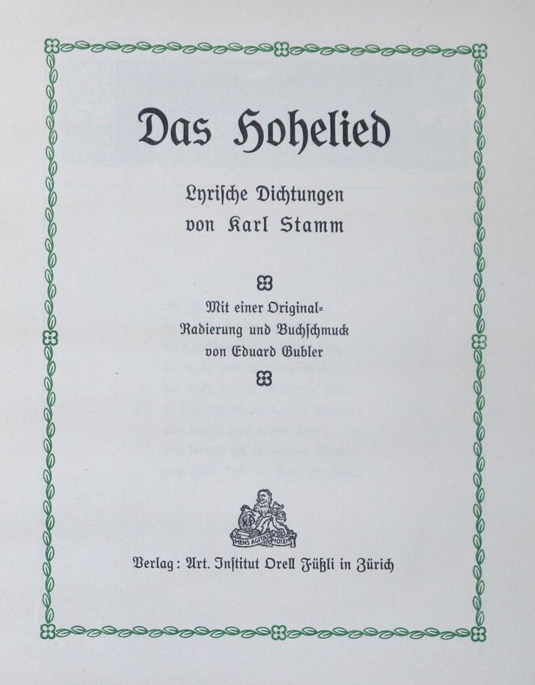 Große Abbildung Nr.1: 125-1444 Stamm,K.: (Literatur und illustrierte Bücher 20.Jahrhundert - Alte Literatur in modernen Ausgaben)
