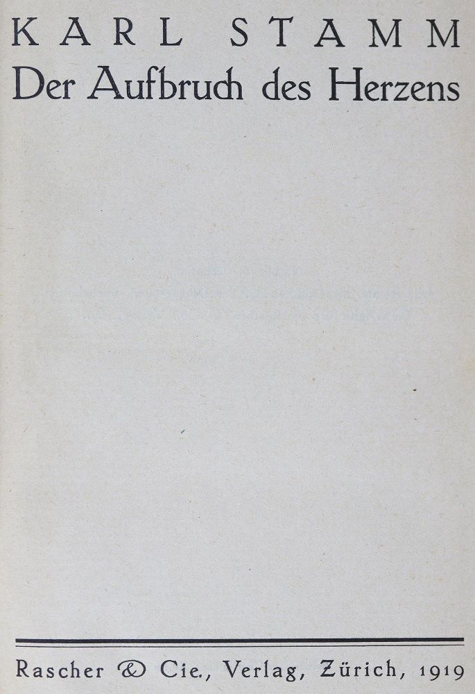 Große Abbildung Nr.3: 125-1444 Stamm,K.: (Literatur und illustrierte Bücher 20.Jahrhundert - Alte Literatur in modernen Ausgaben)