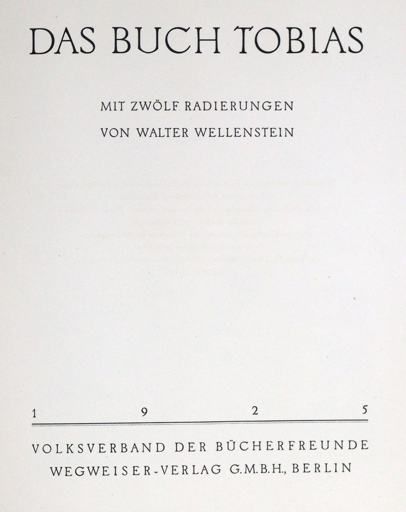 Große Abbildung Nr.3: 125-1471 Wellenstein,W.: (Literatur und illustrierte Bücher 20.Jahrhundert - Alte Literatur in modernen Ausgaben)