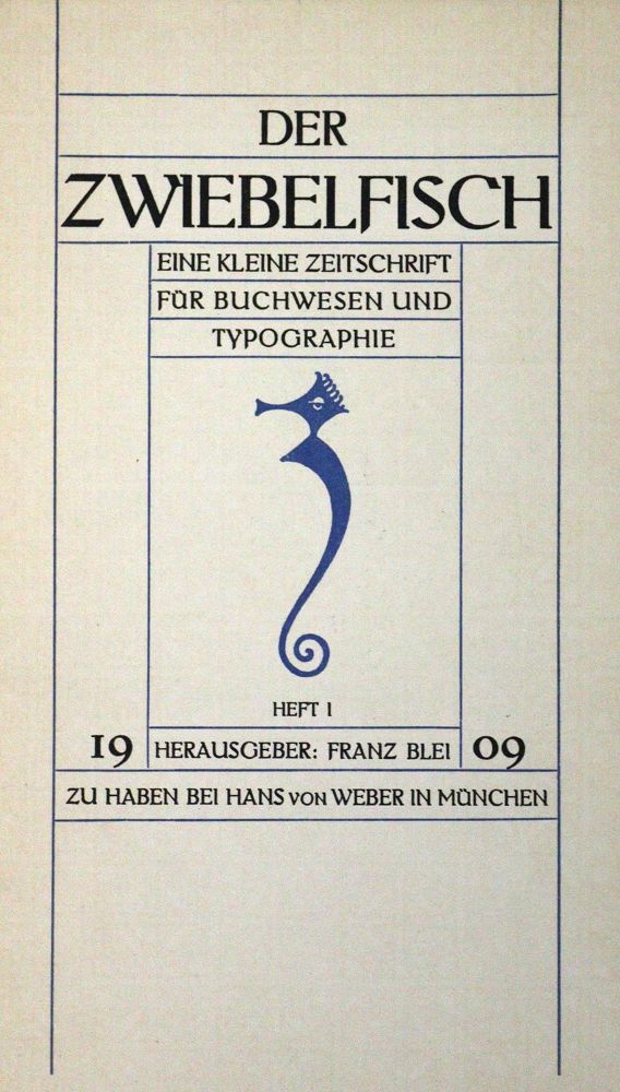 Große Abbildung Nr.1: 125-1476 Zwiebelfisch, Der.: (Literatur und illustrierte Bücher 20.Jahrhundert - Alte Literatur in modernen Ausgaben)