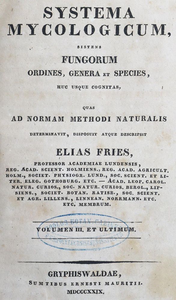Große Abbildung Nr.1: 125-1498 Fries,E.M.: (Botanik, Pilze)