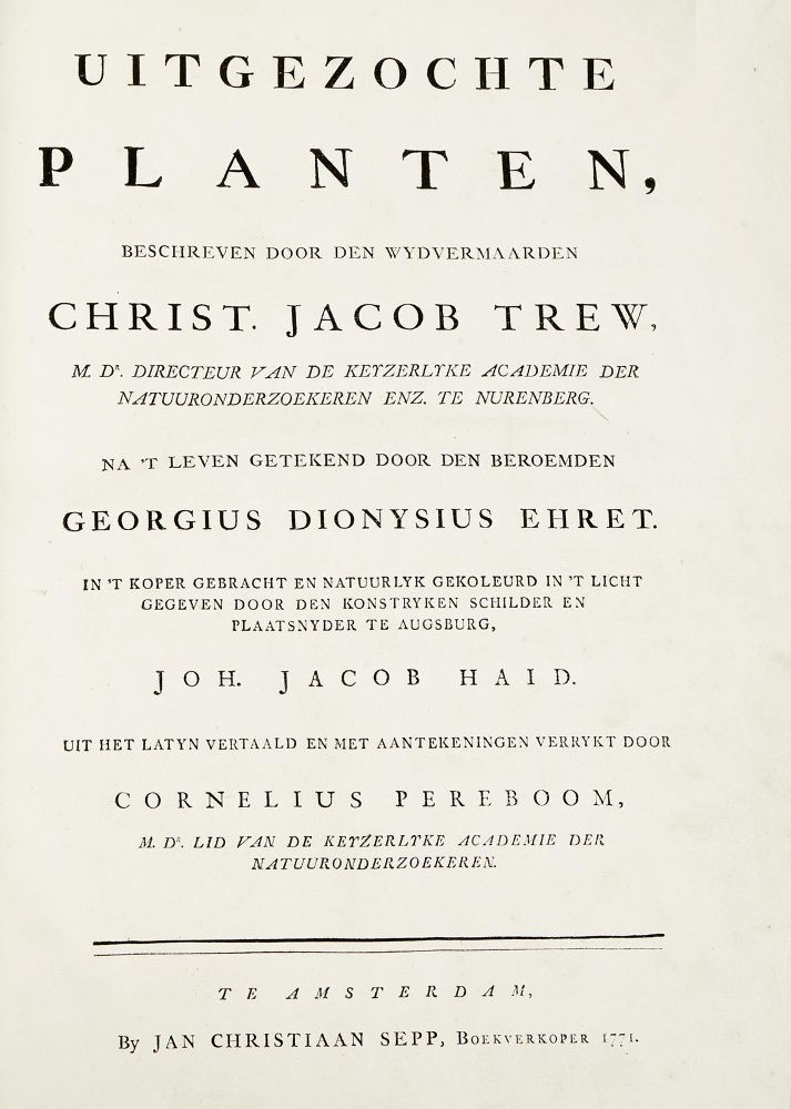 Große Abbildung Nr.7: 125-1503 Trew,Ch.J.: (Botanik)