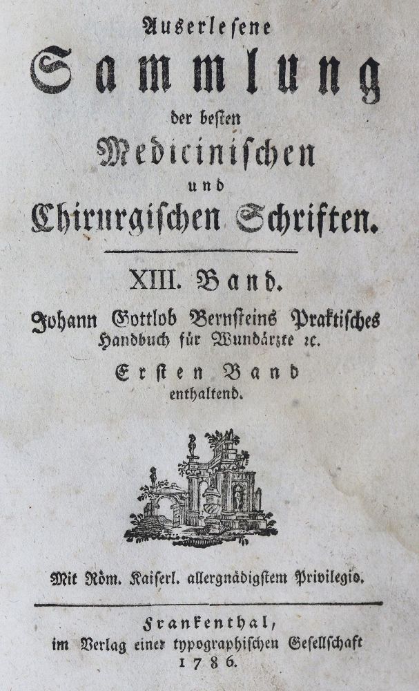 Große Abbildung Nr.1: 125-1519 Bernstein,J.G.: (Medizin)