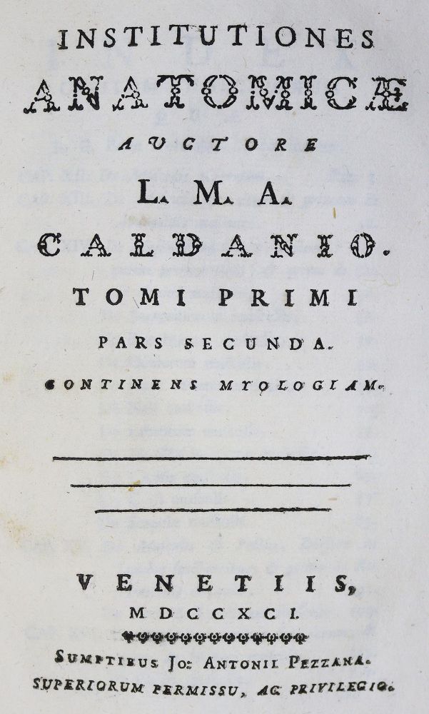 Große Abbildung Nr.1: 125-1528 Caldani,L.M.A.: (Medizin)