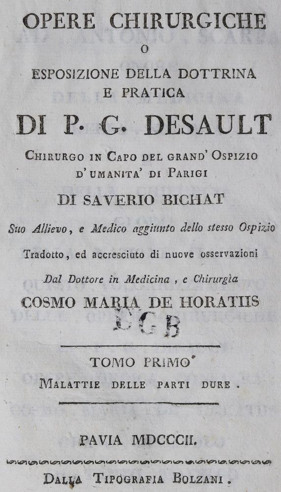 Große Abbildung Nr.1: 125-1532 Desault,P.J.: (Medizin, Chirurgie)